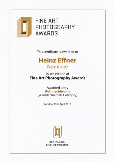 Awards for Artistic Photography - award-winning and exclusive